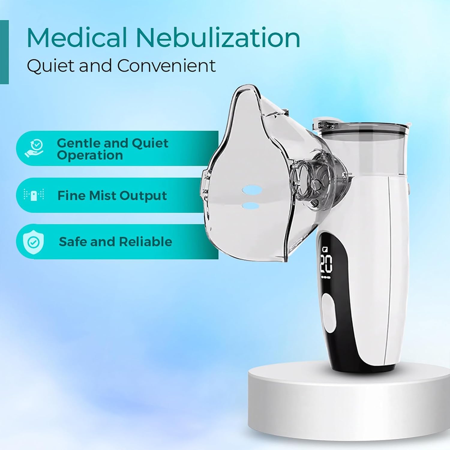 Portable Mesh Nebulizer for Adults & Kids